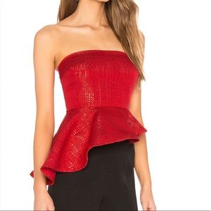 Lovers + Friends Assymetrical Strapless Top - NWT, Size Small